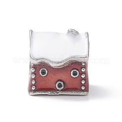 Christmas Theme Alloy Enamel European Beads&nbsp;MPDL-Q213-04P