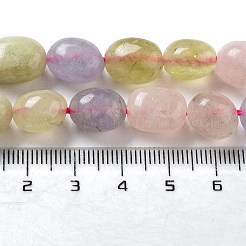天然石マレーシアジェイドビーズ連売り  オーバル  染め  ミックスカラー  11~13x9~10x8.5~10mm  穴：1mm  約16個/連  7.28~7.48インチ（18.5~19cm）&nbsp;G-P528-N13-01