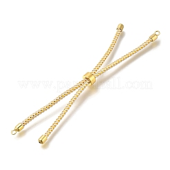 Braided Cotton Cord Slider Bracelet Making&nbsp;MAK-R001-01G-17