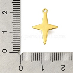 304ステンレススチールチャーム  星のチャーム  ゴールドカラー  18x12.5x3mm  穴：1mm&nbsp;STAS-D192-07G