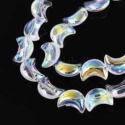 Electroplate Transparent Glass Beads Strands&nbsp;EGLA-N057-09A-01
