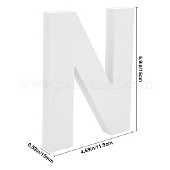 木製の手紙の装飾品  DIYクラフト用  室内装飾  文字.n  N：150x119x15mm&nbsp;WOOD-GF0001-15-14