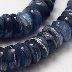 Rondelle Natural Kyanite/Cyanite/Disthene Bead Strands&nbsp;G-O137-01C