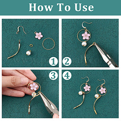 50Pcs Real 18K Gold Plated Brass Horizontal Loop French Earring Hooks&nbsp;KK-CN0001-81
