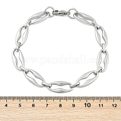 304 Stainless Steel Coffee Bean Chain Bracelets for Women Men&nbsp;BJEW-F488-45P