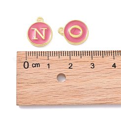 Golden Plated Alloy Enamel Charms&nbsp;ENAM-S118-08-M