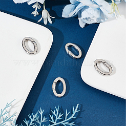 4Pcs Stainless Steel Spring Gate Rings&nbsp;STAS-BBC0005-74
