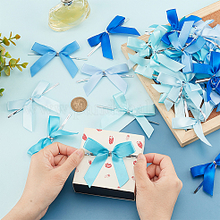120Pcs 6 Colors Polyester Packaging Ribbon Bows&nbsp;DIY-PH0013-54