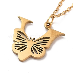PVD Vacuum Plating 201 Stainless Steel Necklaces&nbsp;NJEW-R267-01V-G