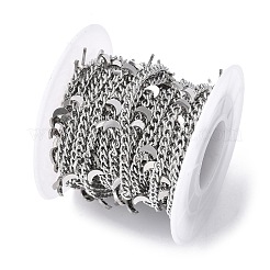 304 Stainless Steel Curb Chains&nbsp;CHS-G041-02P-02