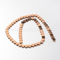 Electroplate Non-magnetic Synthetic Hematite Bead Strands&nbsp;G-F300-59-08