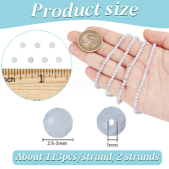 2 Strands Natural Blue Lace Agate Beads Strands&nbsp;G-NB0005-65