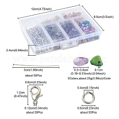DIY Gemstone Keychain Making Kit&nbsp;DIY-YW0007-33