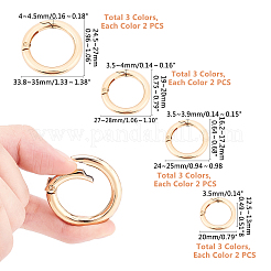 Alloy Spring Gate Ring&nbsp;PALLOY-PH0013-31