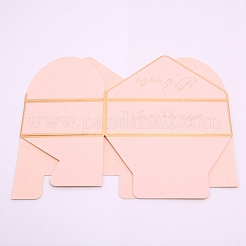 紙箱  ギフト梱包箱  長方形  ピンク  7x10.5x3.5cm&nbsp;CON-WH0072-62C