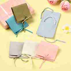 Square Fiber Cloth Jewelry Pouches&nbsp;ABAG-YWC0001-01A