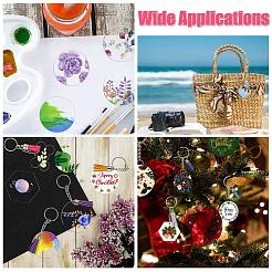 DIY Acrylic Pendant Keychain with Faux Suede Tassel Making Kits&nbsp;DIY-CJ0002-68