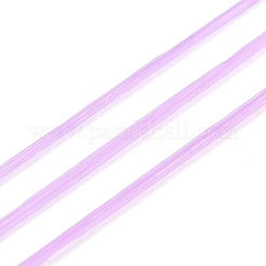 平らな伸縮性のあるクリスタル糸  ジュエリービーズコード  ストレッチブレスレット作り用  スプールで  蘭  0.8mm  約546.81ヤード（500m）/ロール&nbsp;EW-Q003-01A-20