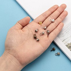 真鍮製ダルマチープ  ミックスカラー  11x6mm  穴：3mm  内径：3mm&nbsp;KK-N0070-01-A
