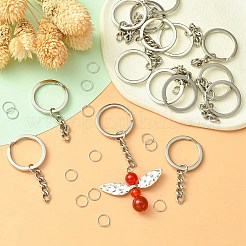 50Pcs Iron Split Key Rings&nbsp;IFIN-YW0003-42