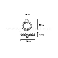 304 Stainless Steel Toggle Clasps&nbsp;PW-WG419A3-04