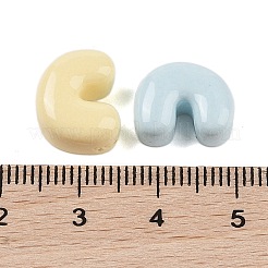 不透明樹脂デコデンカボション  DIY装飾用  文字C  13x10.5x6mm&nbsp;CRES-M033-01C