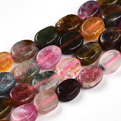 Natural Multicolor Tourmaline Beads Strands&nbsp;G-T140-14