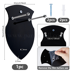 Wall-mounted Acrylic Sword Display Easels&nbsp;ODIS-WH0038-202B