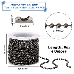 Soldered Iron Ball Chains Jewelry Making Finding Kit&nbsp;DIY-PH0008-27