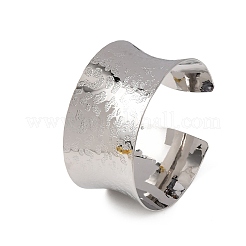 Hammered Brass Cuff Bangles for Women&nbsp;BJEW-A163-04B-P