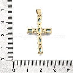 Brass Pave Cubic Zirconia Pendants&nbsp;CU-CBAE7DF-11G-A05