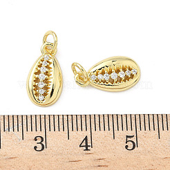 Brass Micro Pave Cubic Zirconia Pendants&nbsp;KK-Z120-50G