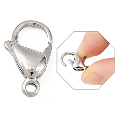 Tarnish Resistant 316 Surgical Stainless Steel Lobster Claw Clasps&nbsp;STAS-316-FL18A