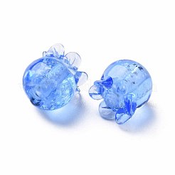 Transparent Handmade Bumpy Lampwork Beads&nbsp;LAMP-T017-15B