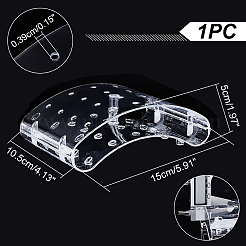 20-Hole Arc-Shaped Transparent Acrylic Lollipop Display Holder&nbsp;ODIS-WH0043-03A