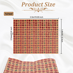 エンボス加工されたpuイミテーションレザー生地  衣類用アクセサリー  花柄  140x50x0.05cm&nbsp;DIY-WH0043-95B
