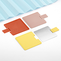 3Pcs 3 Colors Stainless Steel Square-Shaped Portable Mirrors&nbsp;MRMJ-LP0002-97B