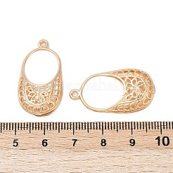 真鍮チャーム  カドミウムフリー＆ニッケルフリー＆鉛フリー  バッグ  18KGP本金メッキ  29.5x15.5x6.5mm  穴：1.6mm&nbsp;KK-G532-14G