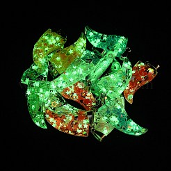 Luminous Resin Sequins Pendants&nbsp;RESI-V006-01A-P