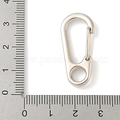 合金ロッククライミングカラビナ  キーの留め金  プラチナ  31.5x14.5x7mm&nbsp;FIND-H049-03P