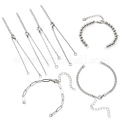 7Pcs 7 Styles Stainless Steel for DIY Bracelet Making&nbsp;AJEW-TA00031