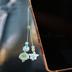 1Pc Resin with Nylon Cord Mobile Accessories Decoration&nbsp;HJEW-LP0002-13D