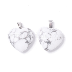 Natural Howlite Pendants&nbsp;G-G956-B43-FF