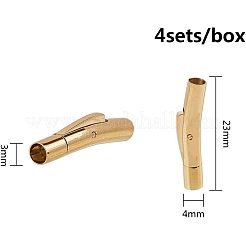 304 Stainless Steel Bayonet Clasps&nbsp;STAS-UN0001-87G