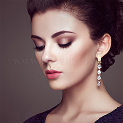 20Pcs 2 Colors Brass Stud Earring Findings&nbsp;KK-ME0002-55