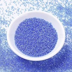 MIYUKIデリカビーズ  シリンダー  日本製シードビーズ  11/0  （db1230)透明な紺luの光沢  1.3x1.6mm  穴：0.8mm  約2000PCS /ボトル  10 G /ボトル&nbsp;SEED-JP0008-DB1230