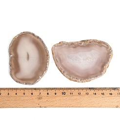 Dyed & Heated Natural Agate Slice Cabochons&nbsp;GG-CBAAF67-01A