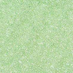 TOHOラウンドシードビーズ  日本製シードビーズ  （淡い緑色の透明な虹172)個  15/0  1.5mm  穴：0.7mm  約15000個/50g&nbsp;SEED-XTR15-0172