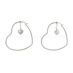 Stainless Steel Hoop Earrings&nbsp;EJEW-JE04453-03