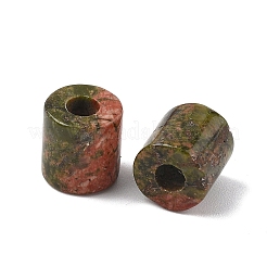 天然石ユナカイトビーズ  コラム  9~9.5x8.5~9.5mm  穴：3.5mm&nbsp;G-I395-B14